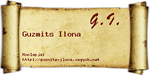 Guzmits Ilona névjegykártya