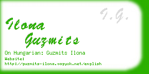 ilona guzmits business card
